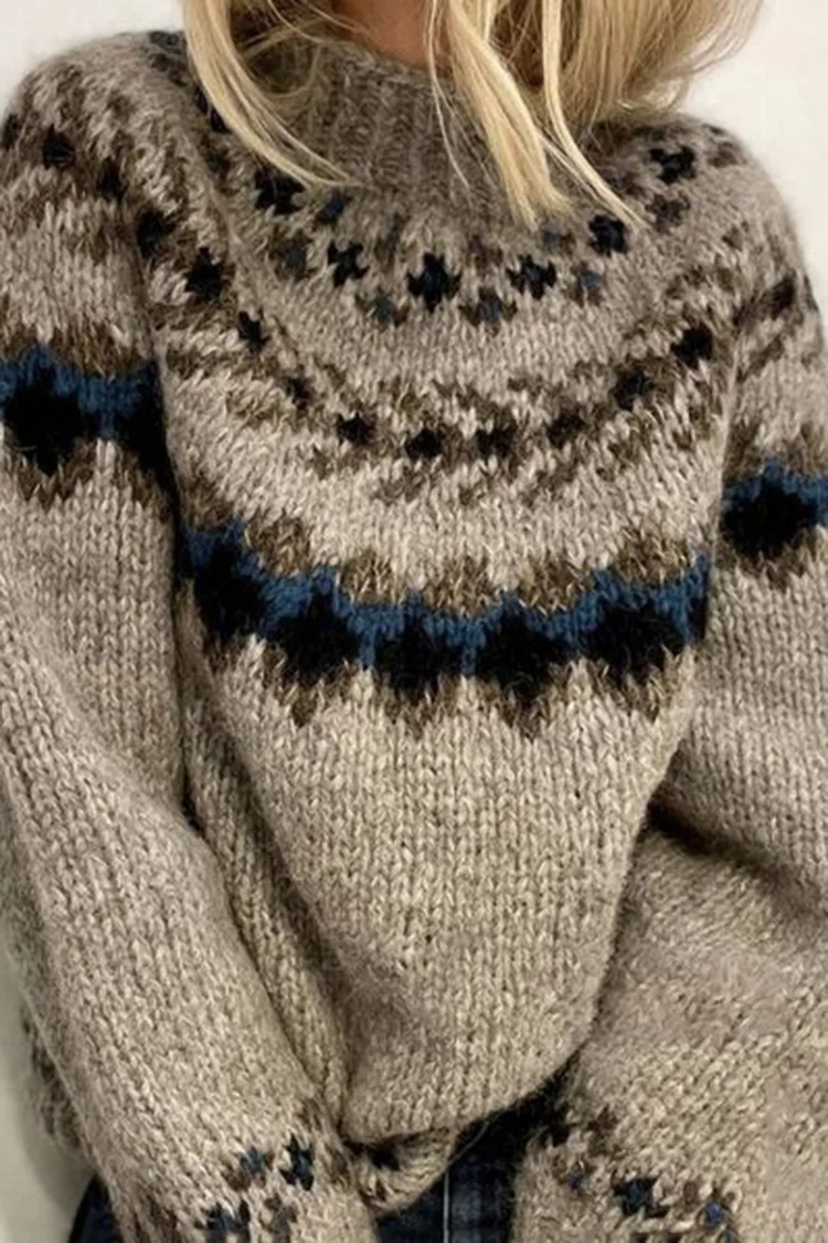 Vintage Fairman Island Jacquard Sweater