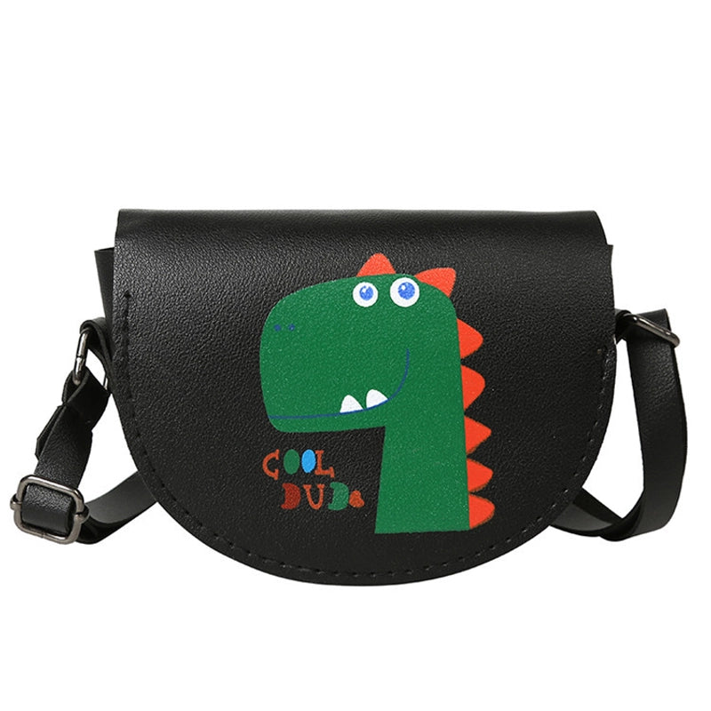 Kid’S Pu Leather Animal Cartoon Character Fruit Cute Semicircle Zipper Crossbody Bag