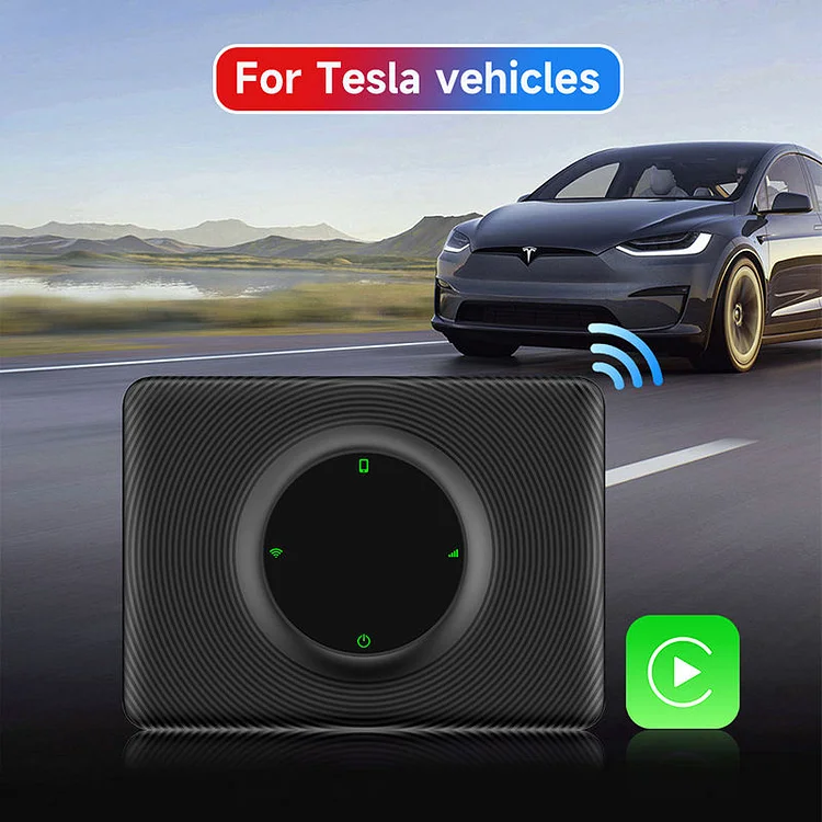 Tesla Wireless CarPlay Android Auto Adapter Box 2.4G + 5G Wifi For