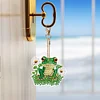 6pcs/set Double Sided Special Shape Diamond Painting Keychain Kit (Flower Frog)