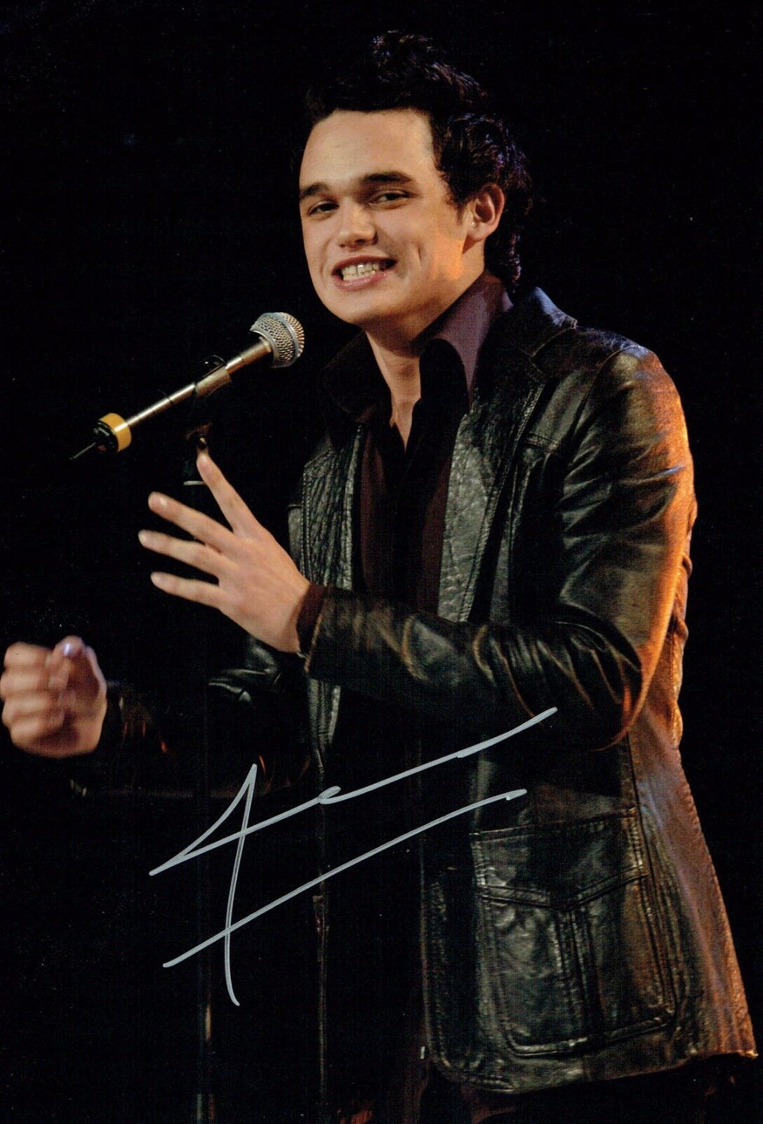 Gareth GATES SIGNED Autograph 12x8 Photo Poster painting A AFTAL COA TV Pop Idol Singer Actor