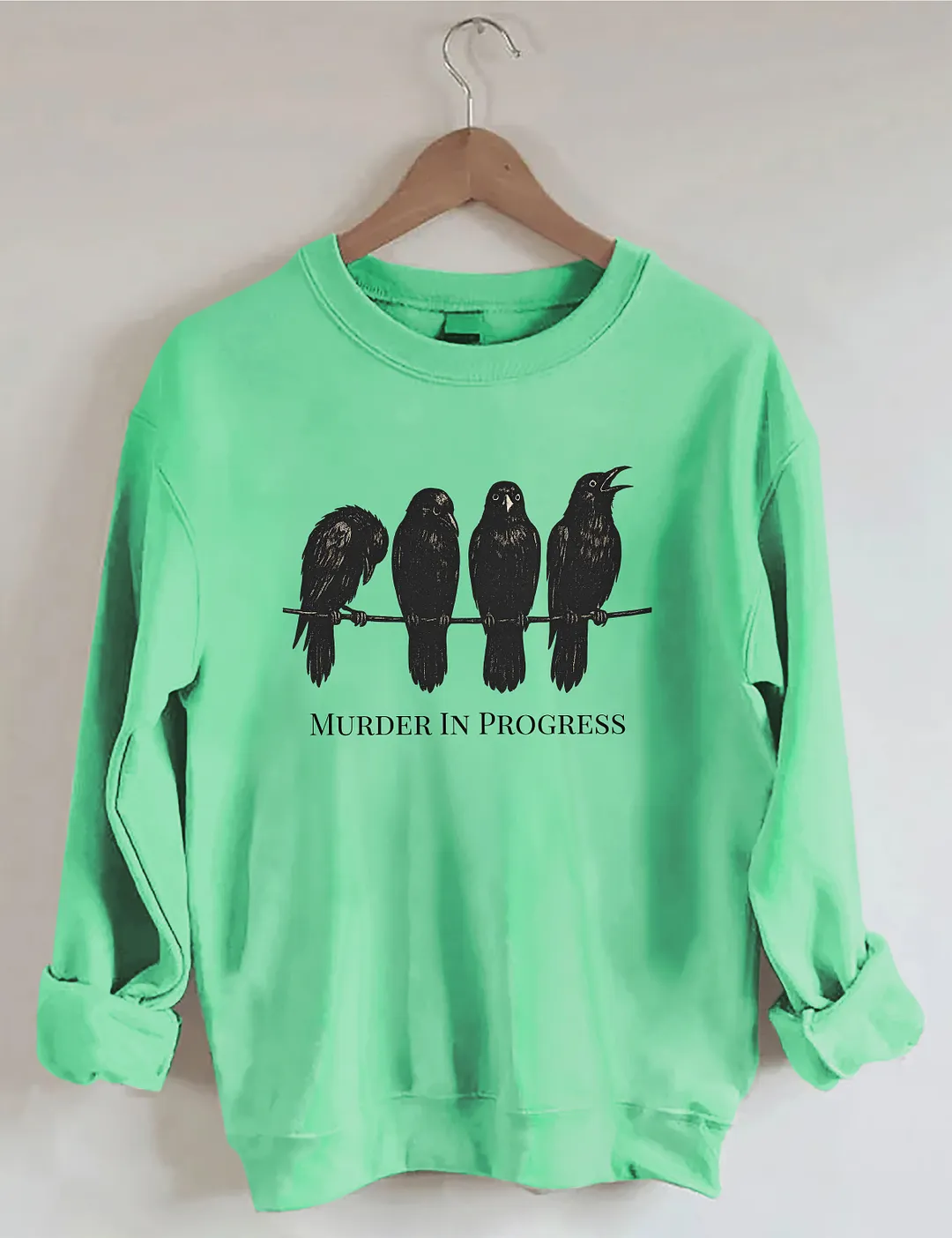 Halloween Funny Crow Sweatshirt