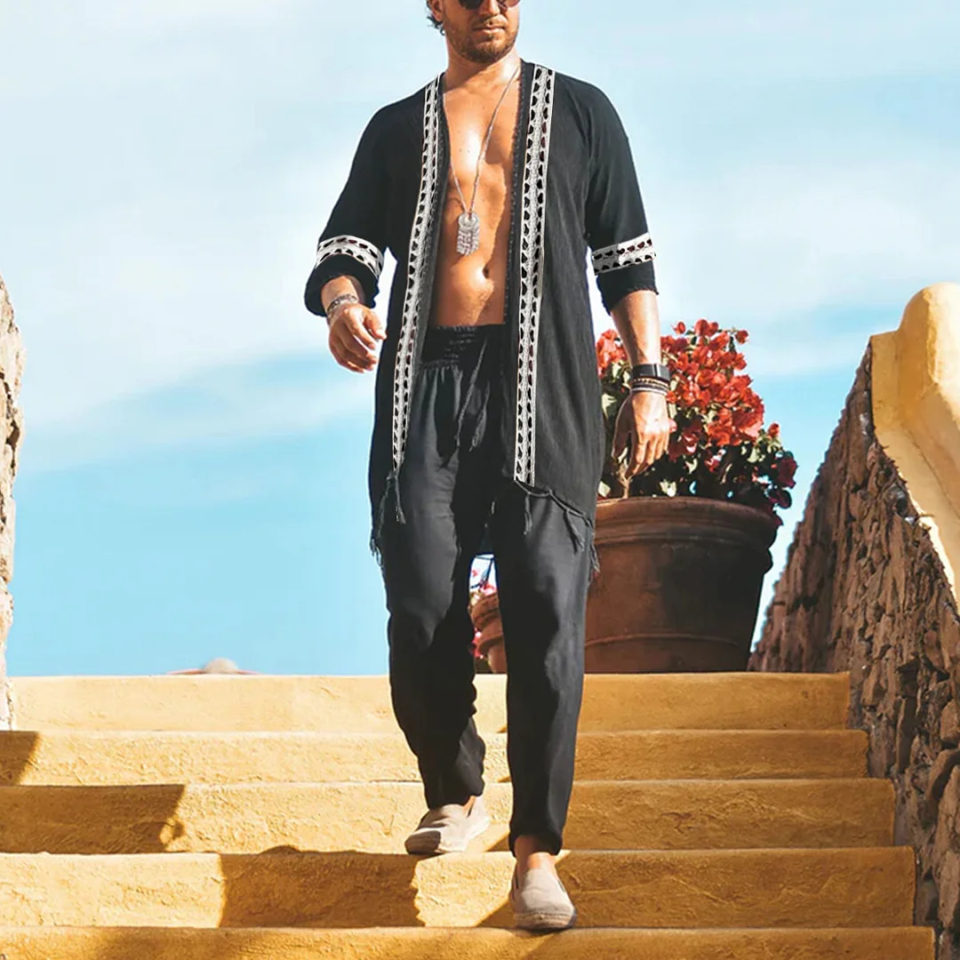 Sun God Linen Cardigan-inspireuse