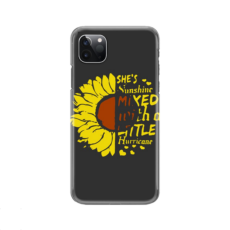 Cute Sunflower Letter, Flower iPhone Case