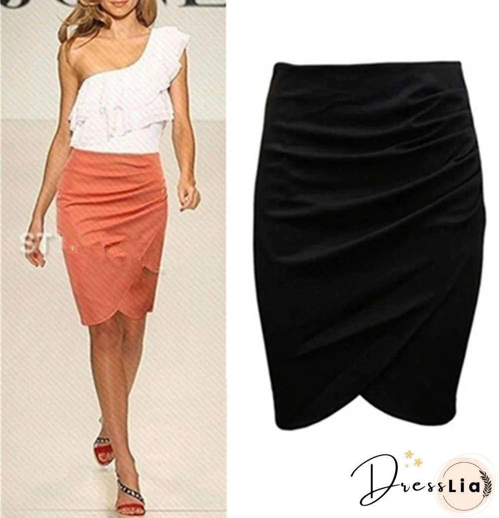 Women's Business Suit Pencil Skirt Summer Ol Skirts For Women Knee Length Step Skirt