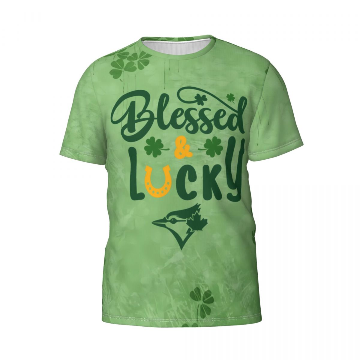Toronto Blue Jays St Patrick's Day Blessed And Lucky Men's T-Shirt