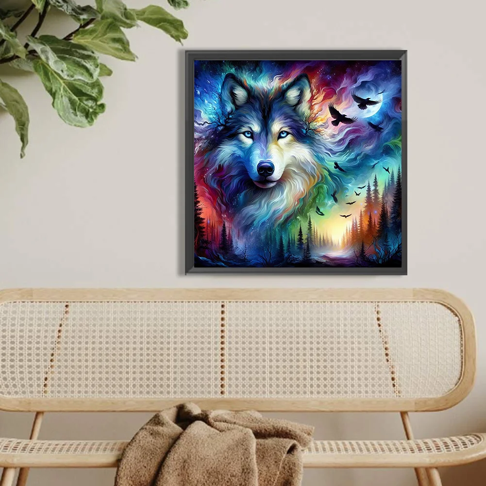Diamond Painting - Full Round Drill - Wolf(Canvas|40*40cm)