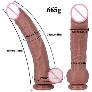 Extra Large and Extra Thick Liquid Silicone Realistic Penis for Ultimate Pleasure Experience