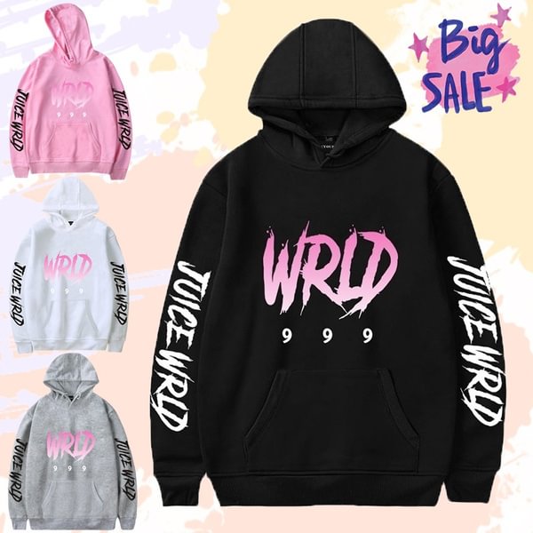 Newest Juice Wrld Hoodies Casual Letter Printed Juice Wrld 999 Long Sleeve Hooded Sweatshirt Unisex Pullover Hoodie Tops - Shop Trendy Women's Fashion | TeeYours