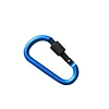 8cm Aluminum Carabiner D-Ring Key Chain Clip Camping Keyring Snap Hook Outdoor Travel Kit