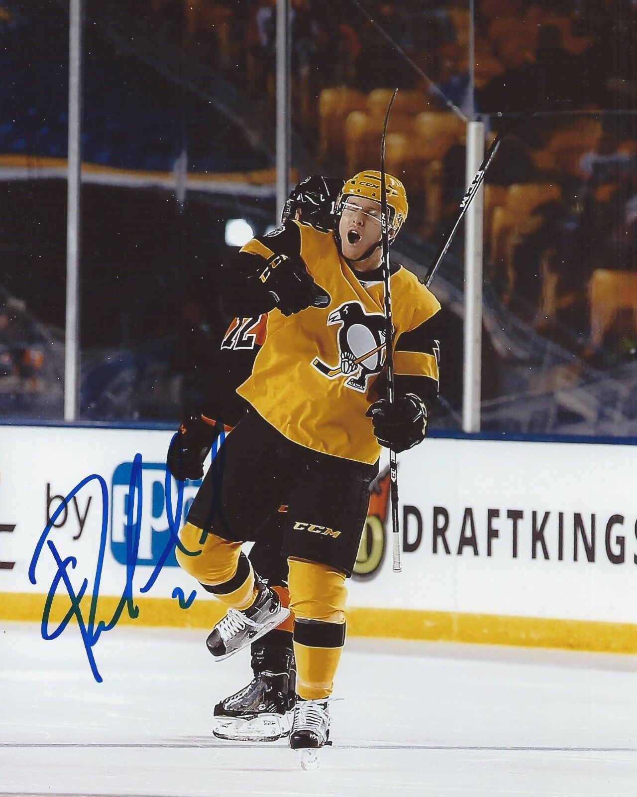 Chad Ruhwedel Signed 8x10 Photo Poster painting Pittsburgh Penguins Stadium Series Autograph COA