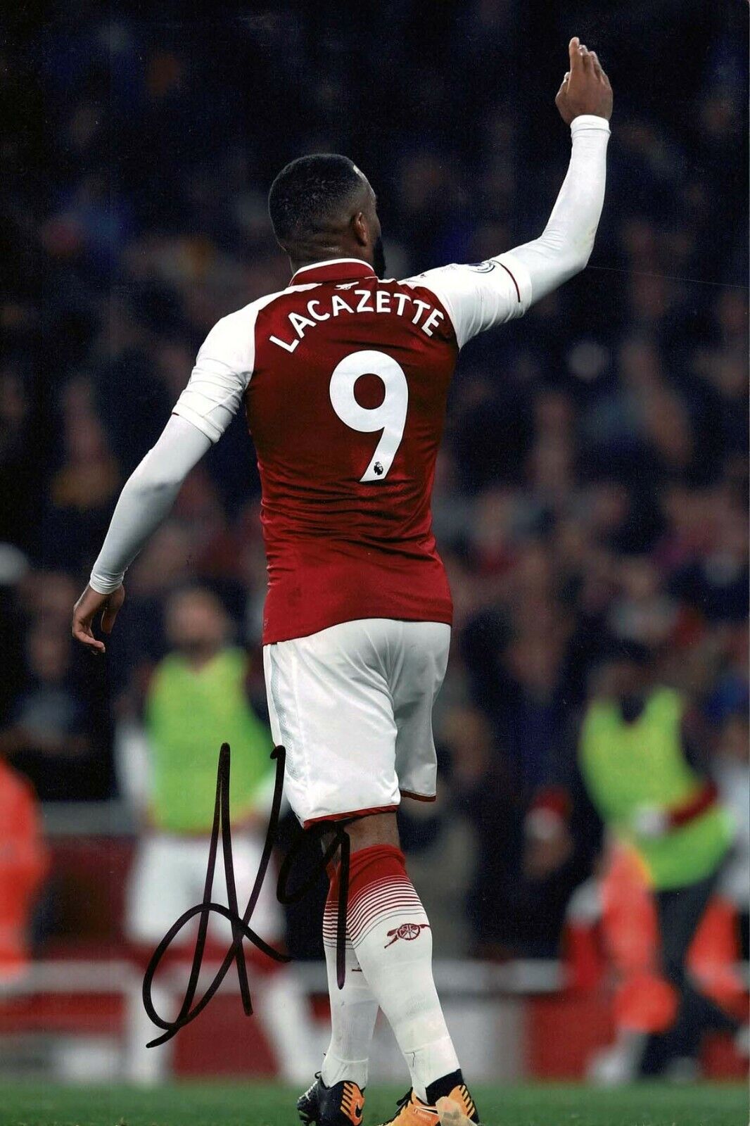 Alexandre LACAZETTE Arsenal Football SIGNED Autograph 12x8 Photo Poster painting B COA AFTAL