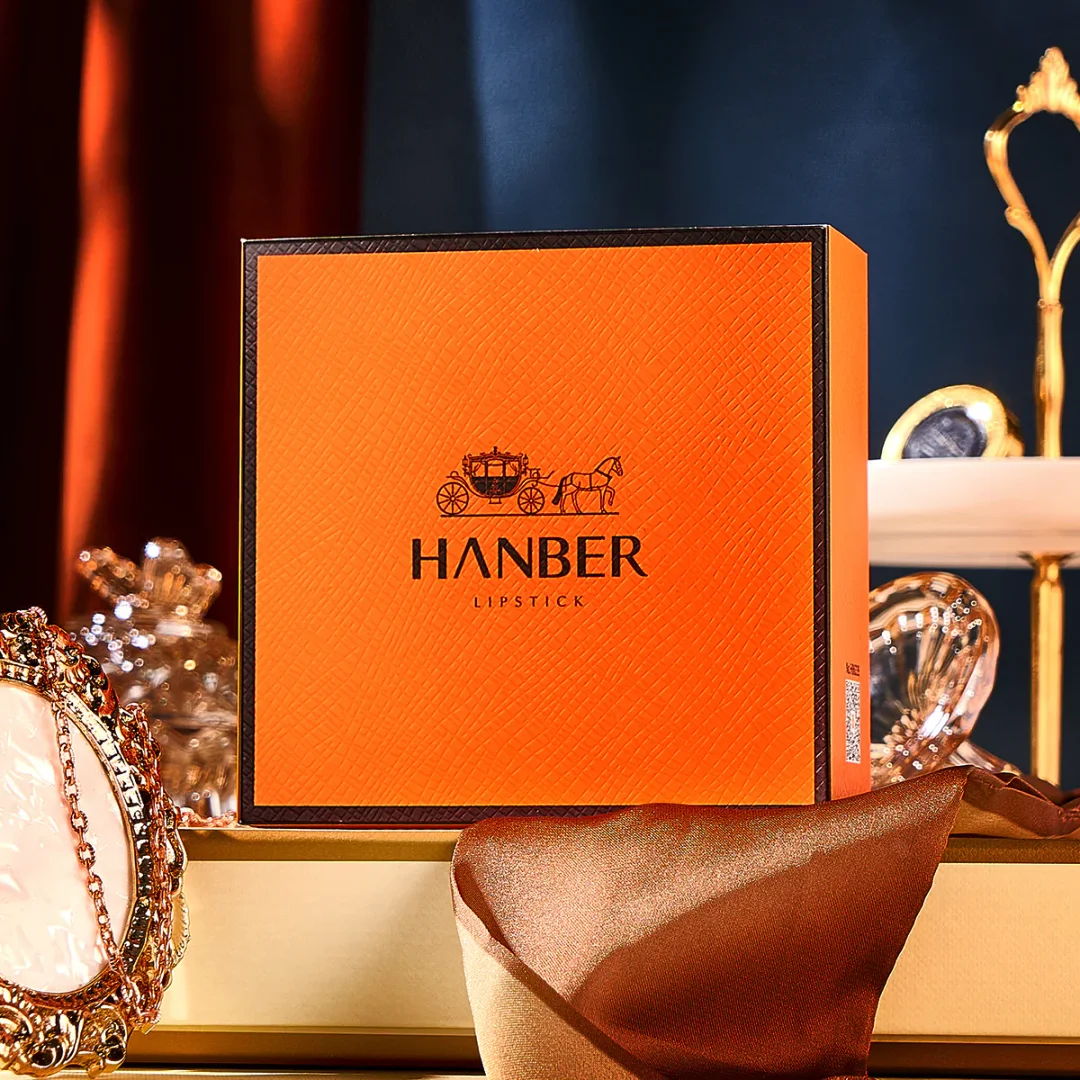 Bright Color Velvet Lipstick Suit, Small Sachet, Chain Gift Box, Three Pieces