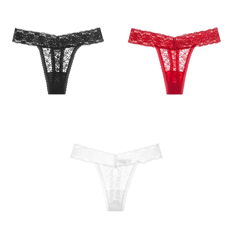 Sexy Panties Woman's Thongs Lace Underwear For Woman G-String Ladies Plus Size Lace Sexy Female Underwear Woman BANNIROU