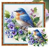 Animal Full 18CT 2 Strands DIY Stamped Cross Stitch Kits for Beginners Adults Home Wall Decor Cross Stitch Art and Crafts Kits 25x25cm