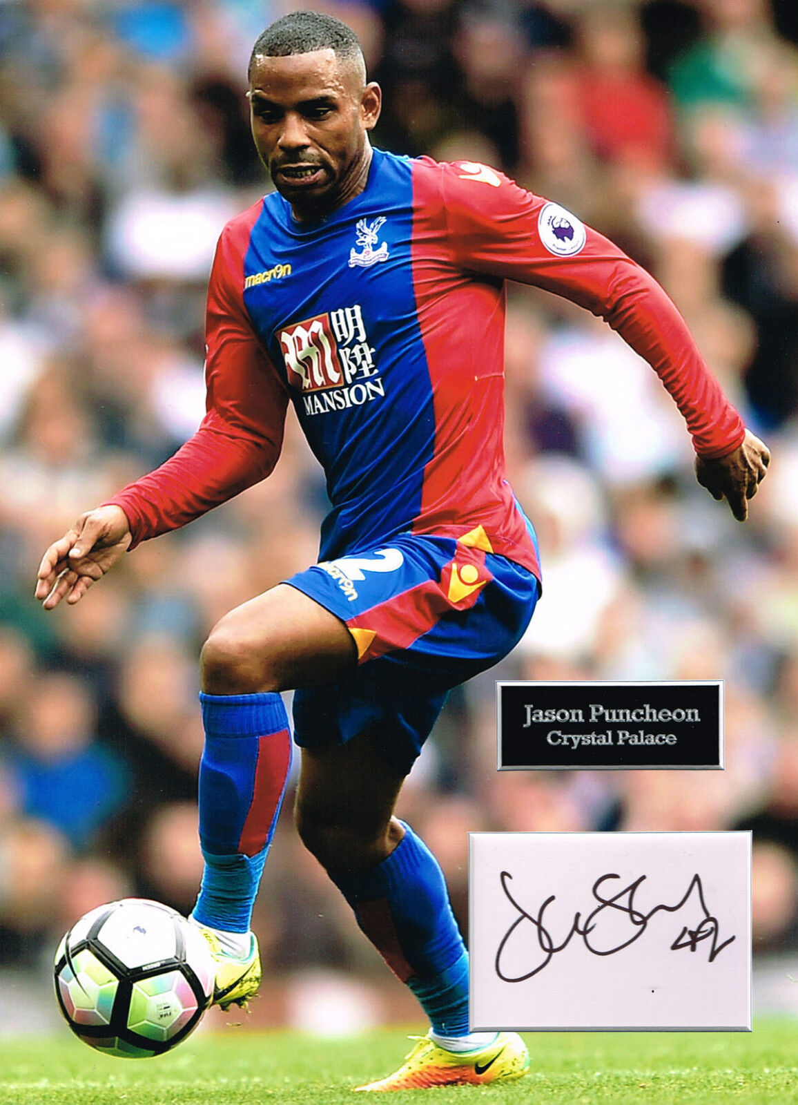 Jason PUNCHEON SIGNED Autograph 16x12 Photo Poster painting Mount AFTAL COA Crystal Palace