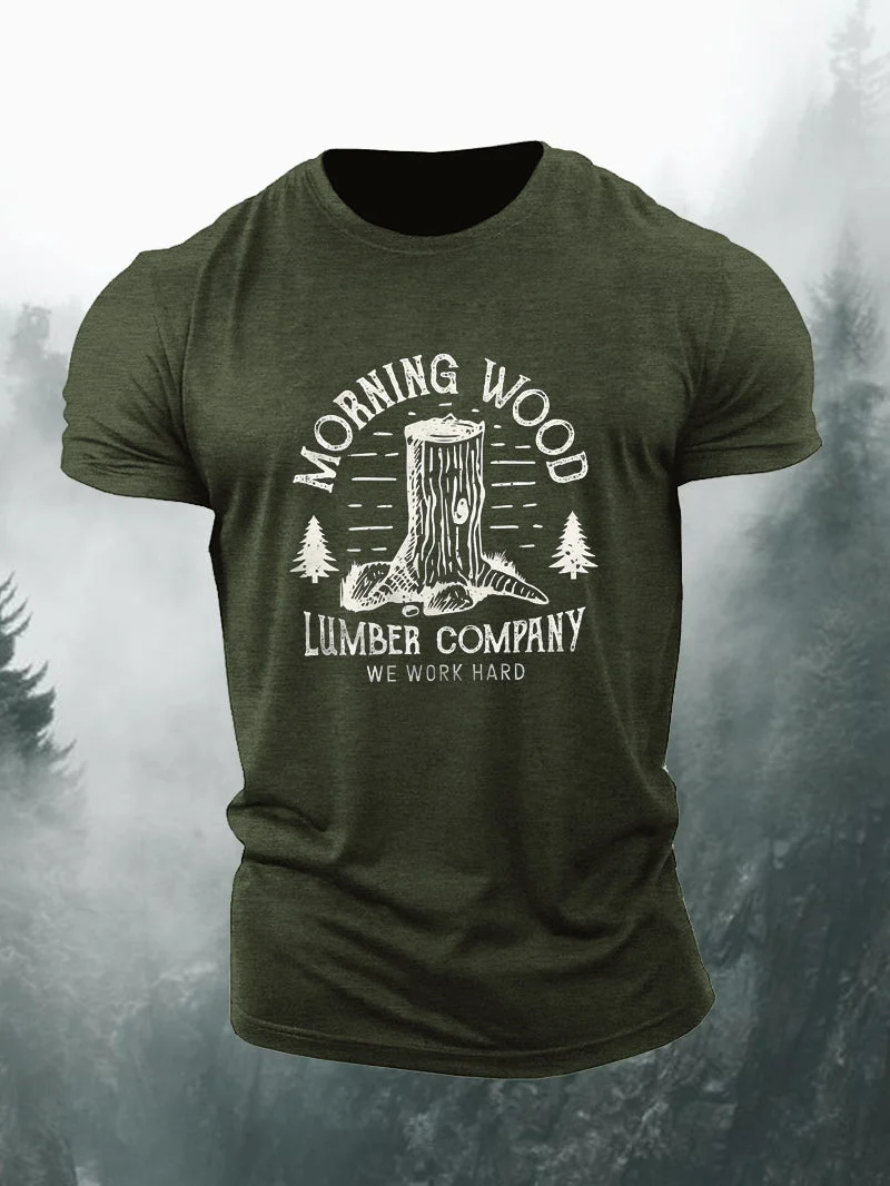Short-sleeved T-shirt with lettering from Wood Woods in  mildstyles