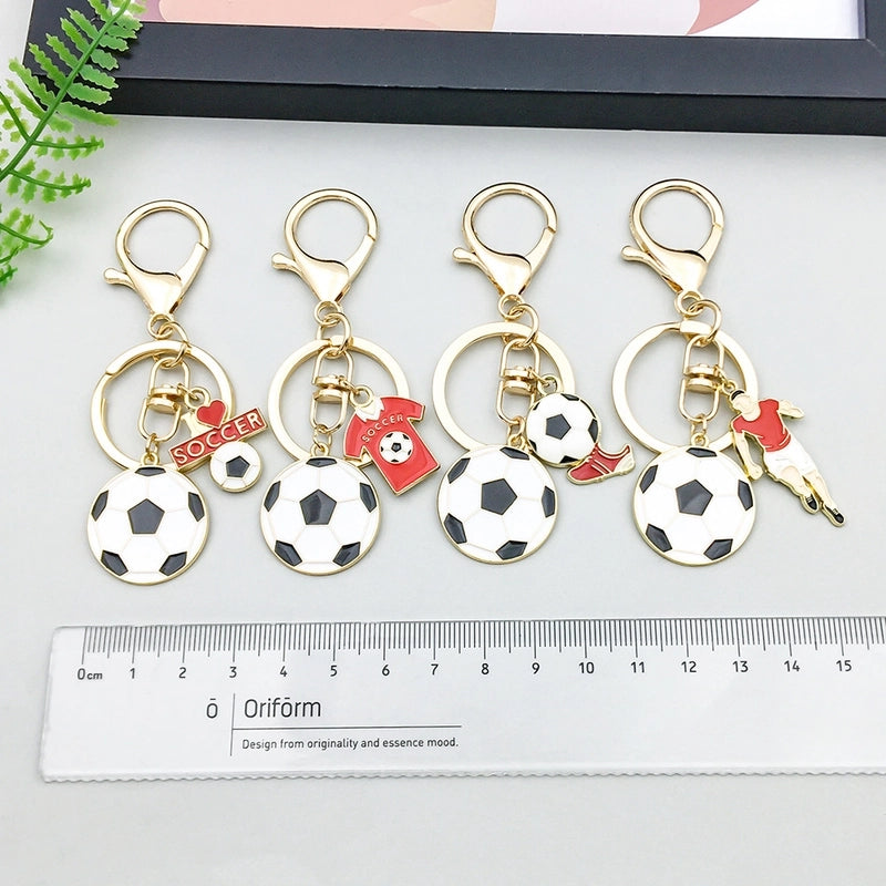 Classic Style Sports Football Football Player Zinc Alloy Unisex Bag Pendant Keychain