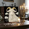 DIY Pearl Painting Sheep for Home Wall Decor with Frame(30x30cm)