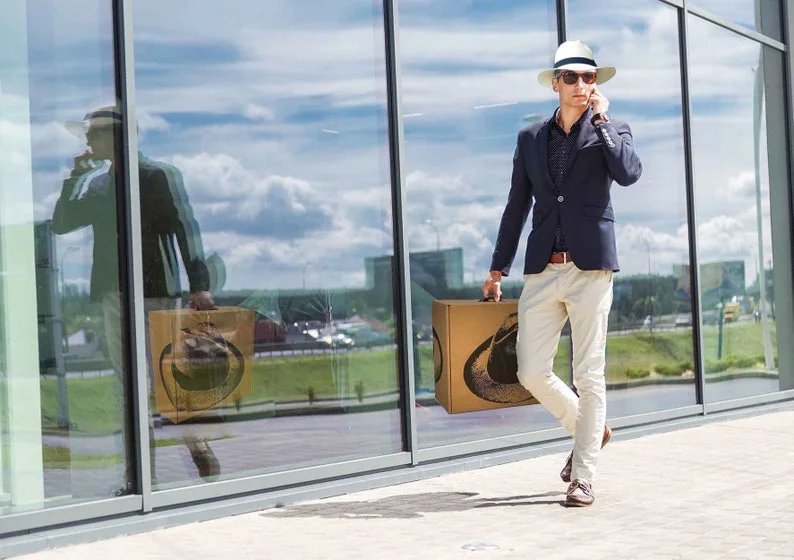 Hat Box for Traveling - Hat Storage - Gift Box - Lightweight and Protective