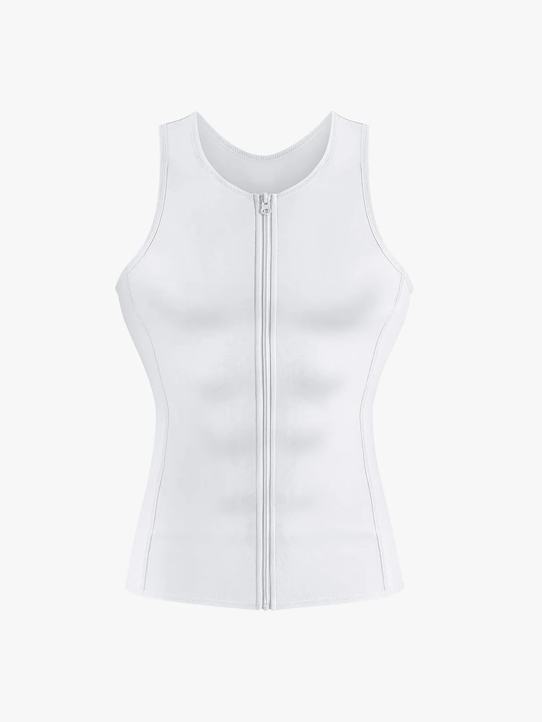 Zipper Belly Compression Workout out Waist Trainer Shapewear Tank Top