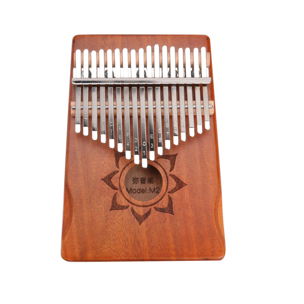

17 Keys Wood Mahogany Kalimba Finger Thumb Piano with Tuner Storage Bag, 501 Original