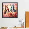 Diamond Painting-DIY Full Round Drill Butterfly（40*40CM)