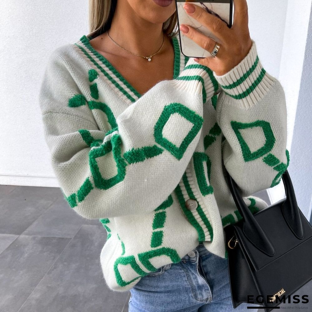 Knitted Cardigan Loose Sweater Coat Sweater | EGEMISS