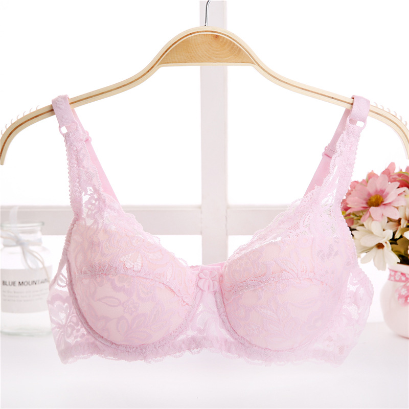 Qinice Summer thin cup Sexy Push Up Bra cool Women Lace Bra for Women thin big cup dress Underwear Padded Women Brassiere Lingerie bra