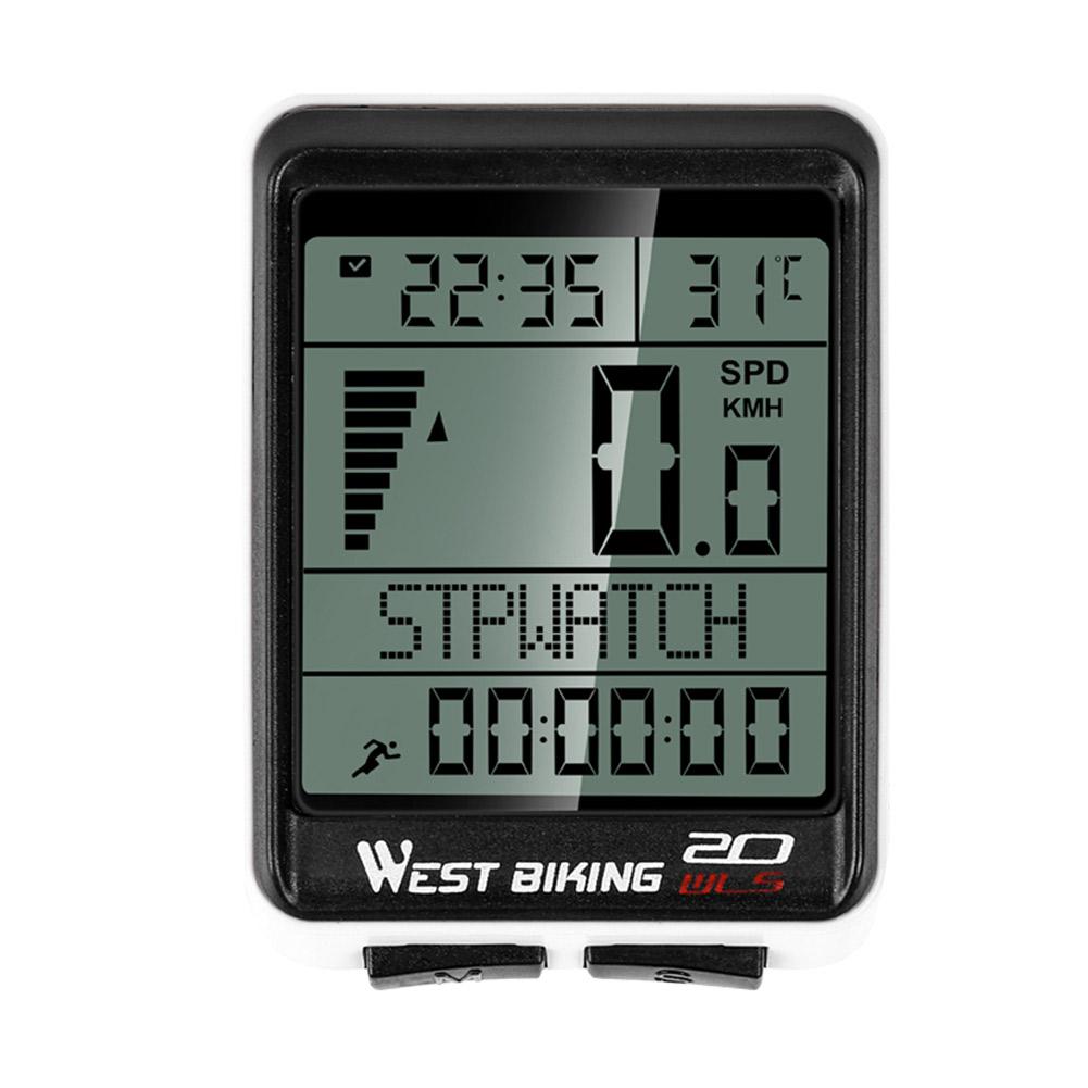 

West Biking Waterproof Bike Computer Wireless 5 Language Cycling Odometer, 501 Original
