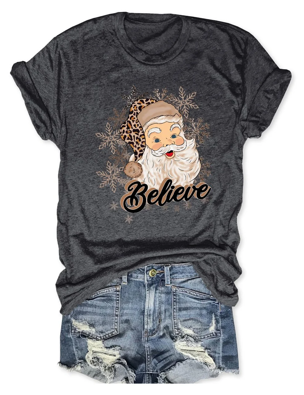 Christmas Santa Believe T-Shirt