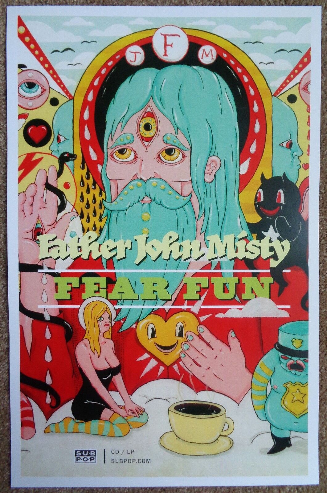 FATHER JOHN MISTY Fear Fun POSTER 2-Sided