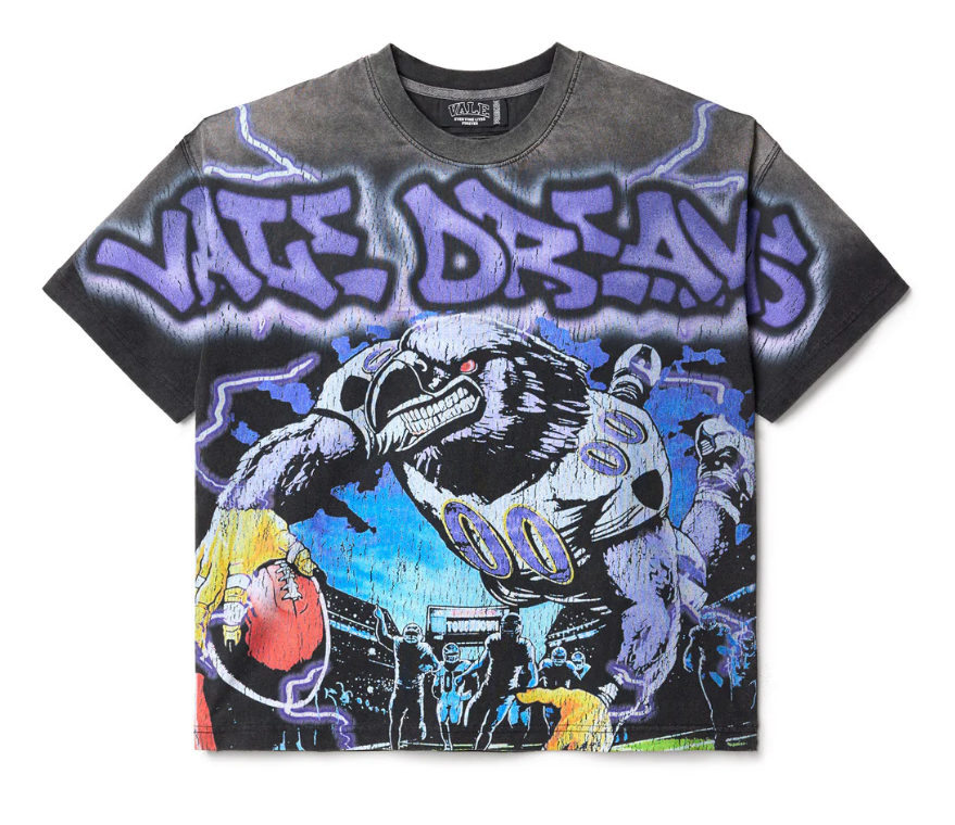 Aonga American Street Hip Hop Printed T-shirt High Street Retro Washed Loose Harajuku Fashion Street Trend Casual Couple Y2K Top aonga