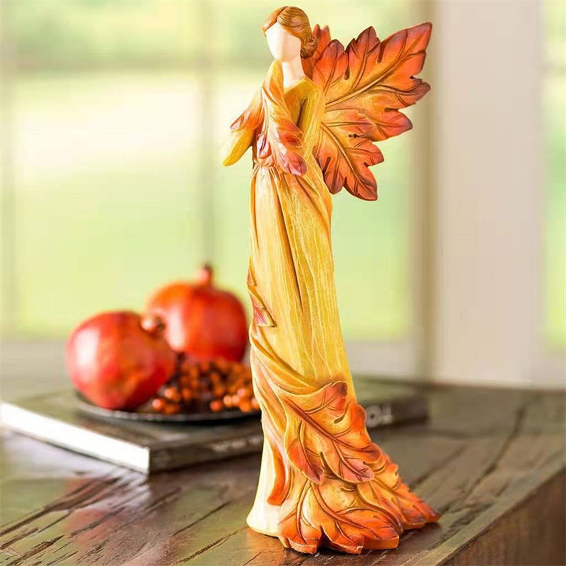 Abstract Autumn Angel Statue Best Resin Sculpture Living image 4