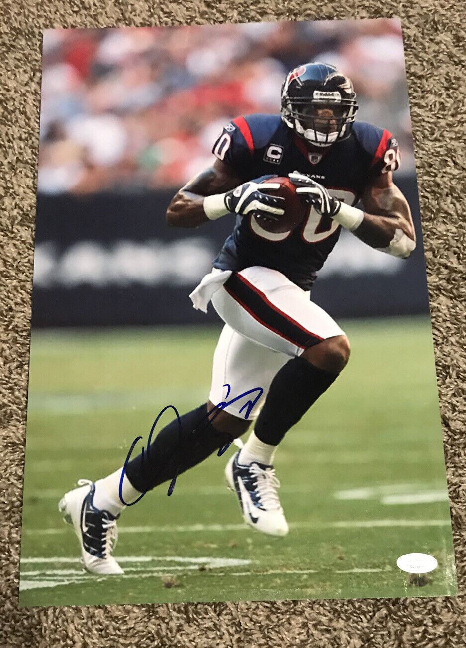 ANDRE JOHNSON signed / autographed 11x17 Photo Poster painting ~ Houston Texans ~ JSA/COA