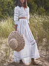 Gauze Long Sleeves Two-Piece Suits