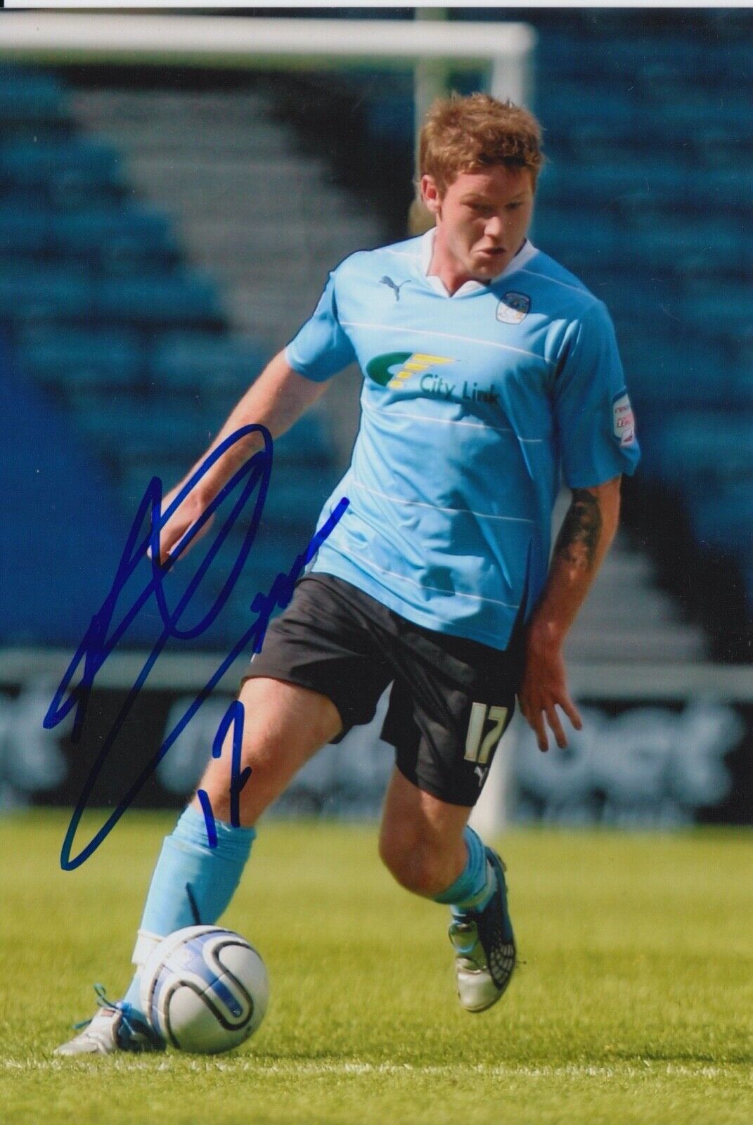 ARON GUNNARSSON HAND SIGNED 6X4 Photo Poster painting - FOOTBALL AUTOGRAPH - COVENTRY CITY.