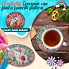 Ein Set (8 Stück) Acryl Tiere Blumen - 5d DIY Handwerk Untersetzer