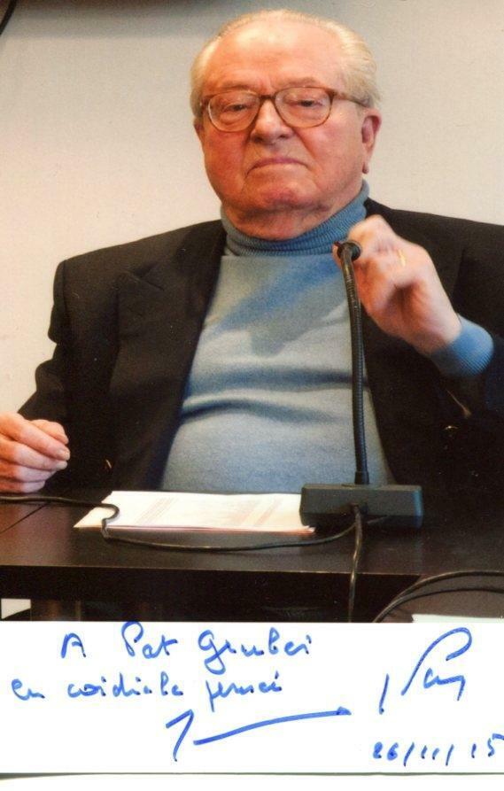 Jean-Marie Le Pen FRENCH POLITICIAN autograph, signed Photo Poster painting