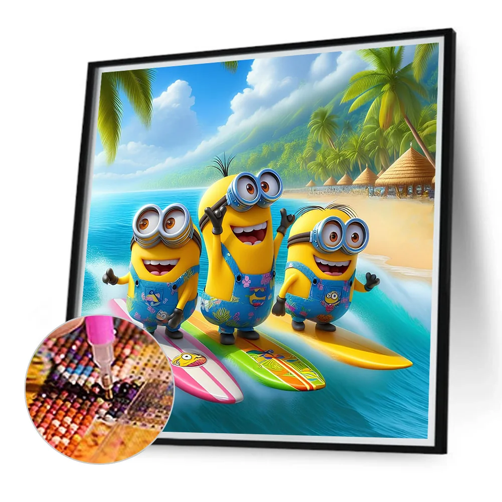 Diamond Painting - Full Round Drill - Minions(Canvas|40*40cm)