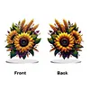 (US Local)Flower Double Sided Effect Table Top Diamond Painting Desktop Ornaments Kit (Sunflower A)