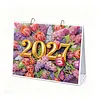 DIY 2027 Diamond Painting Calendar Art Kit Paper Desk Calendar Desktop Decoration Craft Kit