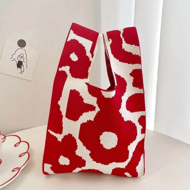 Korean Style Spring And Summer New Arrival Women’s Bag Handbag Bag Fashionable Simple Niche Knitted Bag Vesel Bag Crossbody Bag