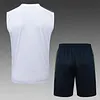 2025/2026 Real Madrid Pre-Match Training White Vest+Shorts Football1:1 Thai Quality