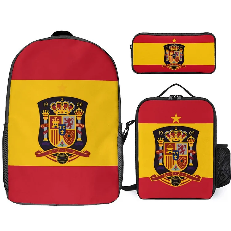 Spanien Student Schulranzen Lunchbag Stifttasche Kombination