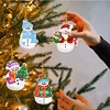 12Pcs Acrylic Christmas Hanging Diamond Painting Art Kits for Christmas Tree