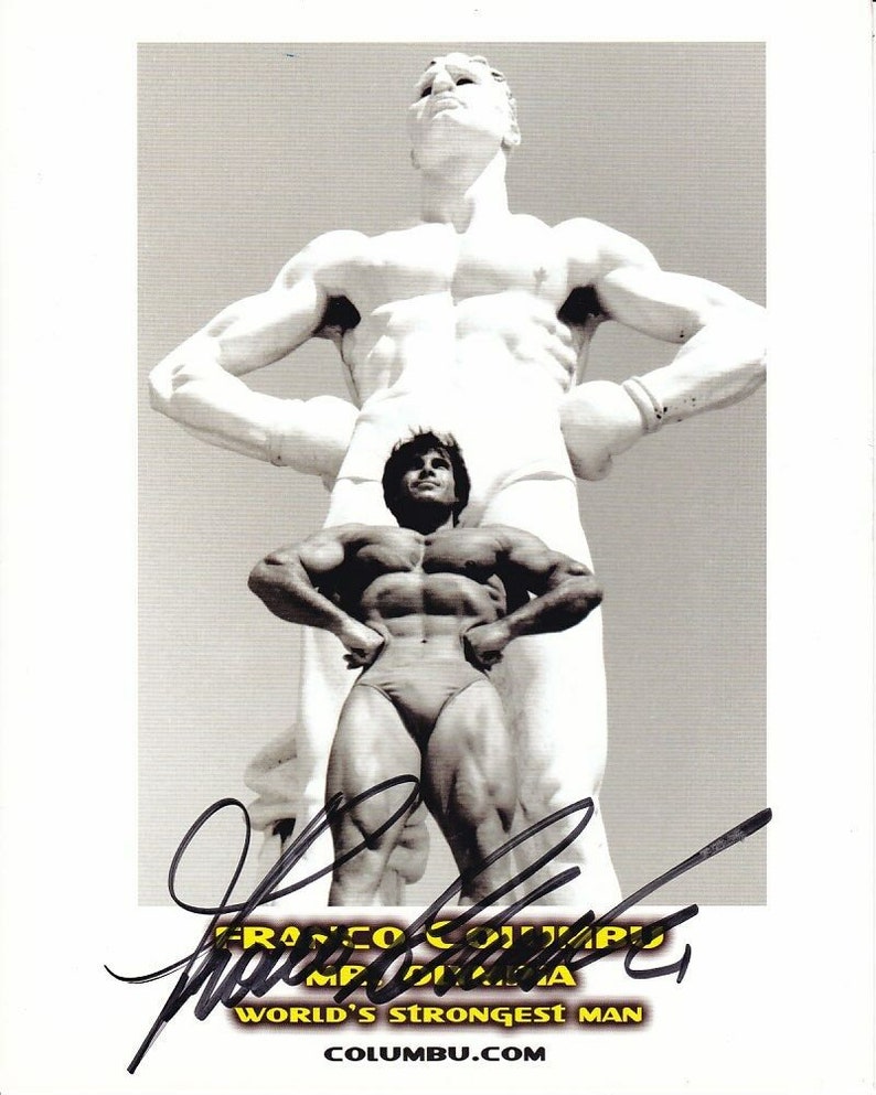 Franco columbu signed autographed Photo Poster painting