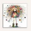 Quirky Girl-Paint by Numbers Quirky Girl 40*40CM