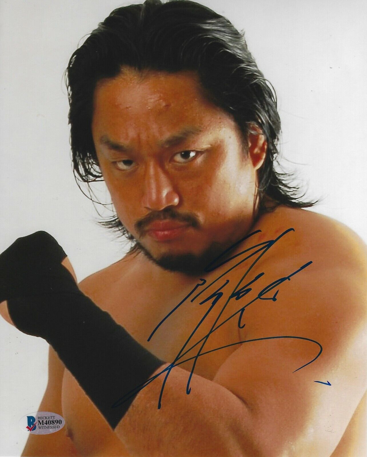 Hirooki Goto Signed 8x10 Photo Poster painting BAS Beckett COA New Japan Pro Wrestling Picture 0