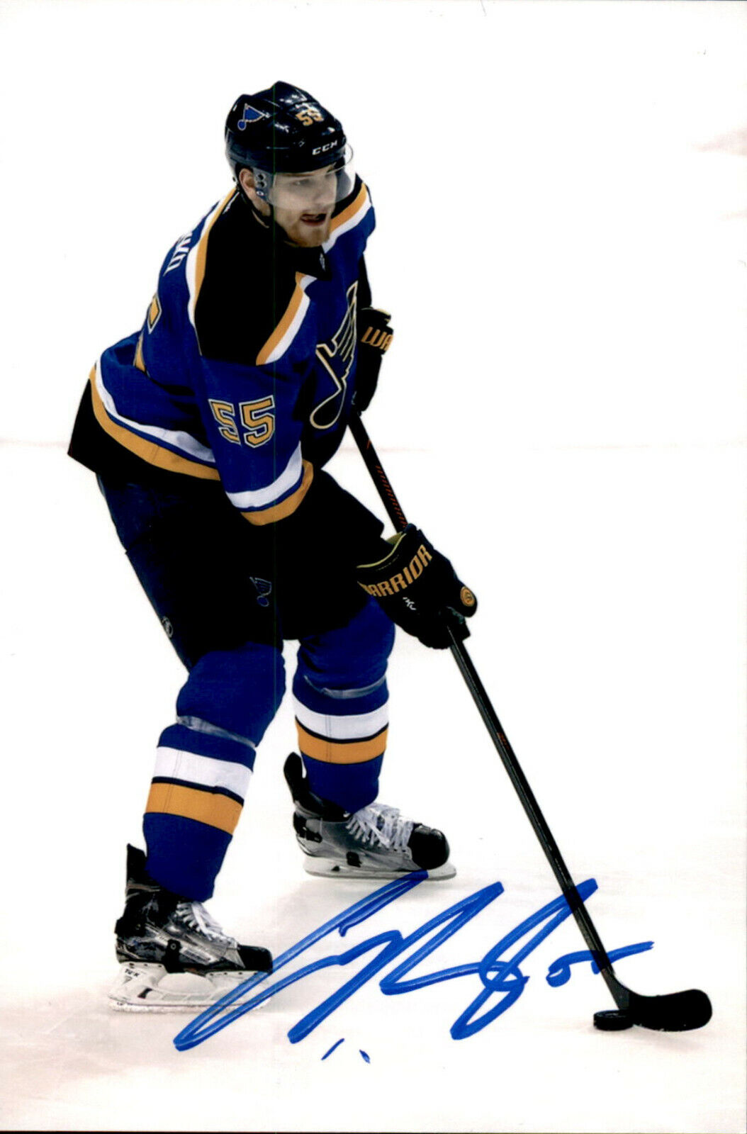 Colton Parayko SIGNED 4x6 Photo Poster painting ST LOUIS BLUES #10